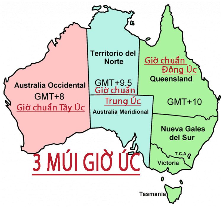 Múi giờ Úc so với Việt Nam: Hướng dẫn chi tiết về chênh lệch giờ và mùa 3 03 Mui Gio Uc