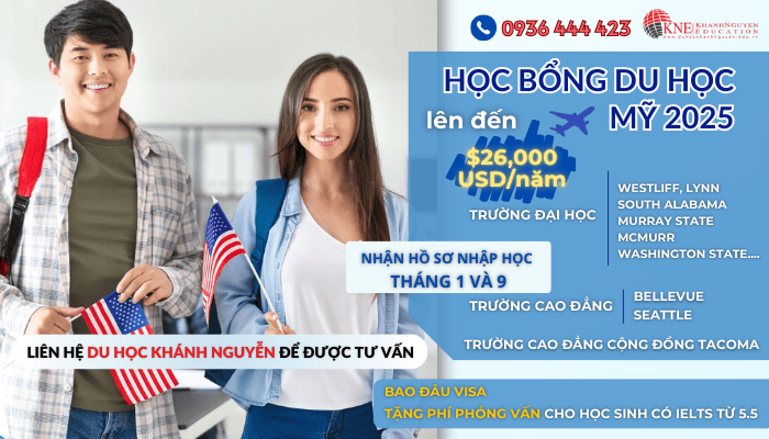 Danh sách học bổng du học Mỹ 2026: Hướng dẫn chi tiết và lựa chọn phù hợp 5 Du học