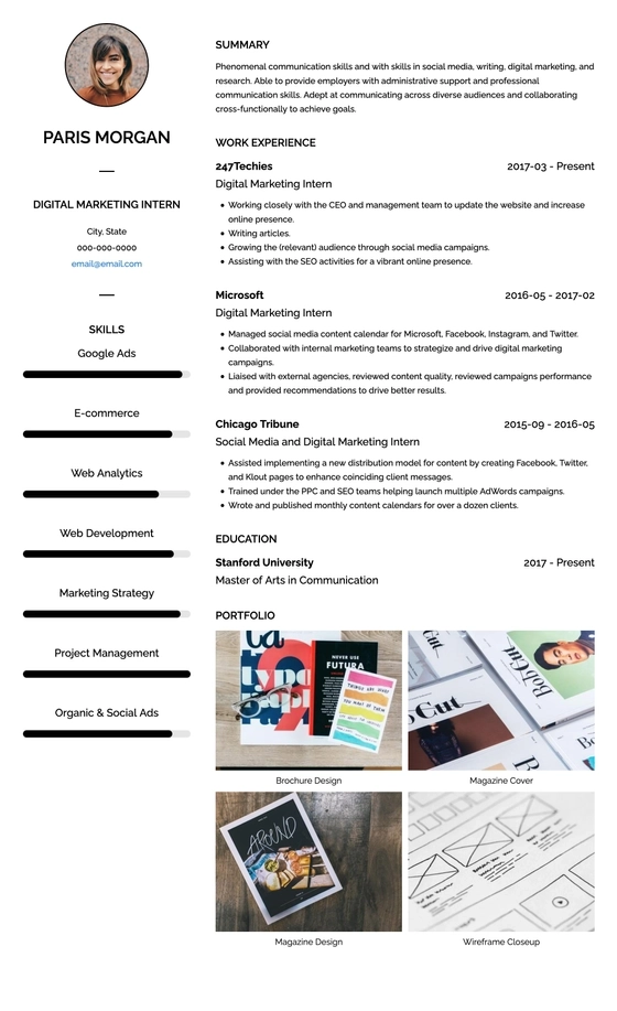 digital marketing resume template america Cách Viết CV Xin Việc Tại Mỹ Chuẩn Chuyên Nghiệp Và Tăng Cơ Hội Thành Công