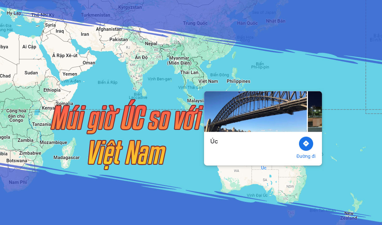 Múi giờ Úc so với Việt Nam: Hướng dẫn chi tiết về chênh lệch giờ và mùa 2 Mui Gio Uc So Voi Viet Nam
