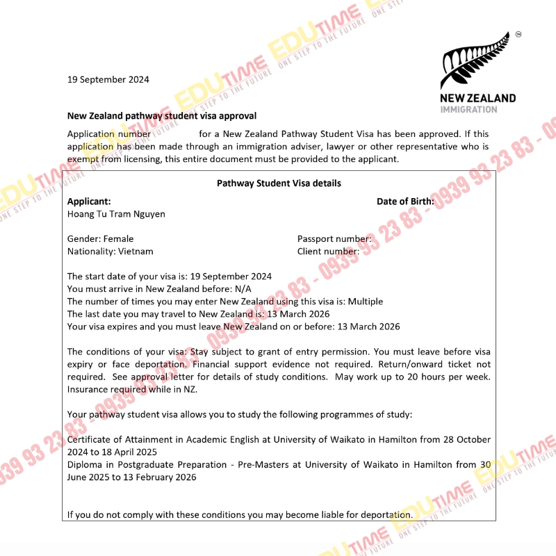 giấy tờ cần công chứng khi xin visa new zealand