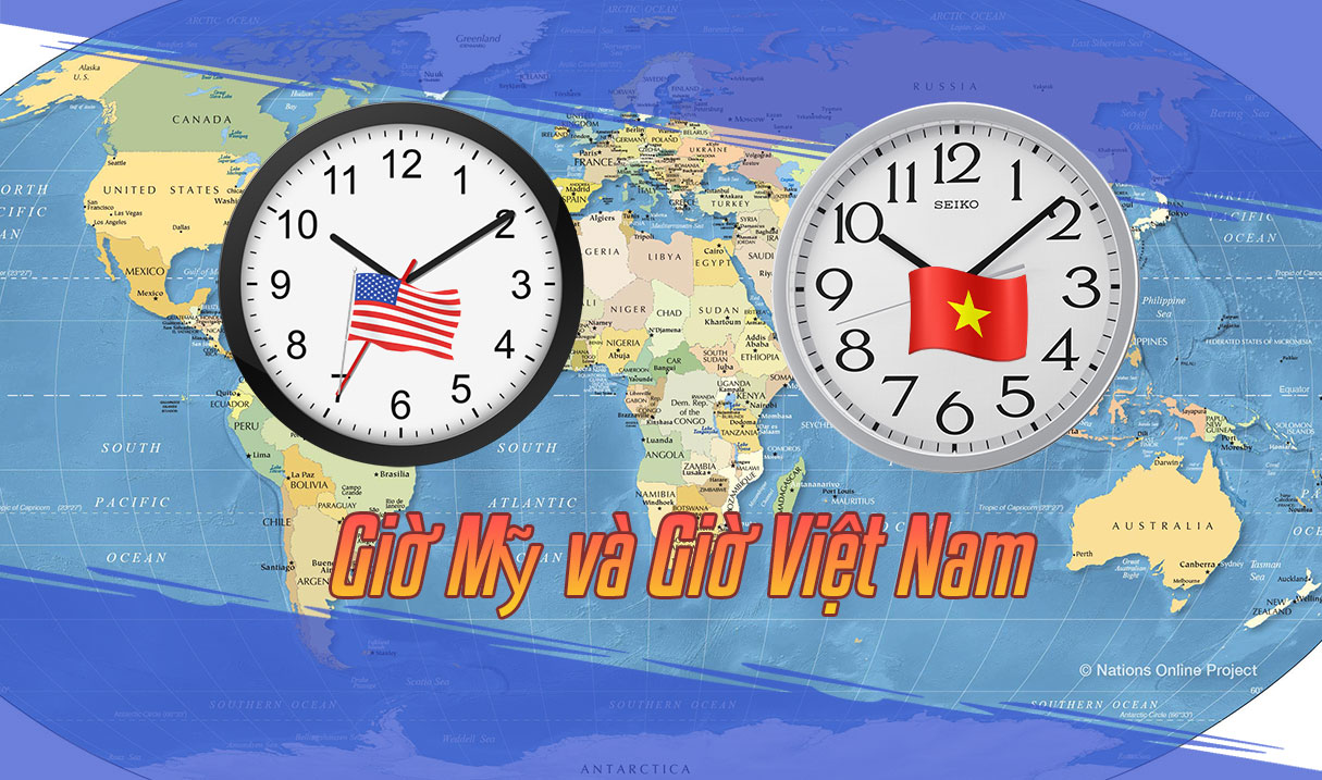 múi giờ mỹ so với việt nam