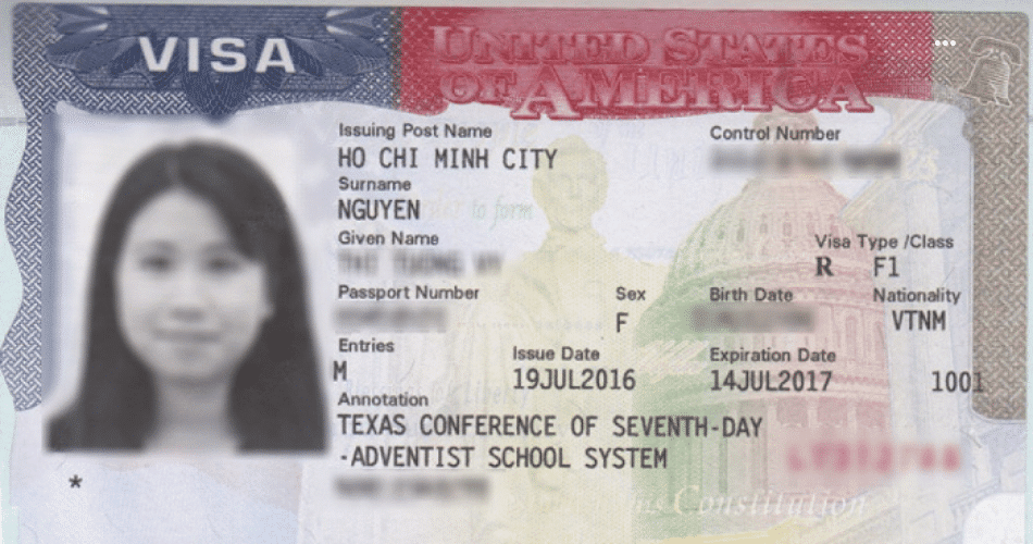 visa M1 Mỹ học nghề