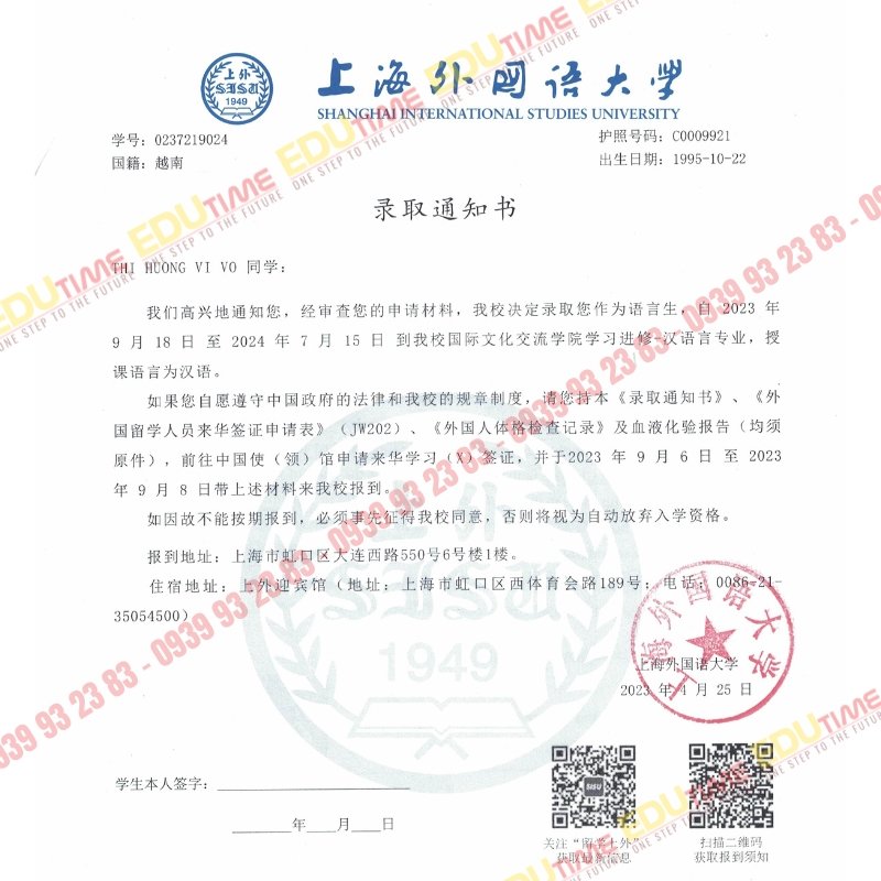 cách làm hồ sơ học bổng Trung Quốc